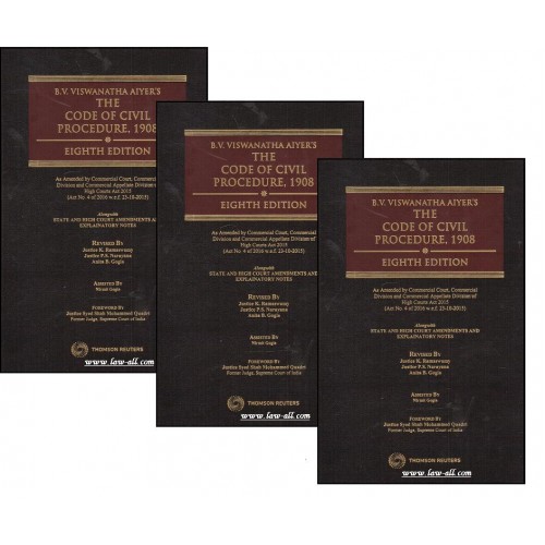 B. V. Viswanatha Aiyer's The Code of Civil Procedure, 1908 [HB 3 Vols.] by Justice K. Ramaswamy, Anita Gogia | Thomson Reuters